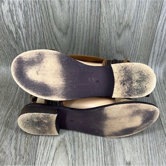 Stylish Brown Leather Sandals with Ankle Strap - Picture 7 of 10